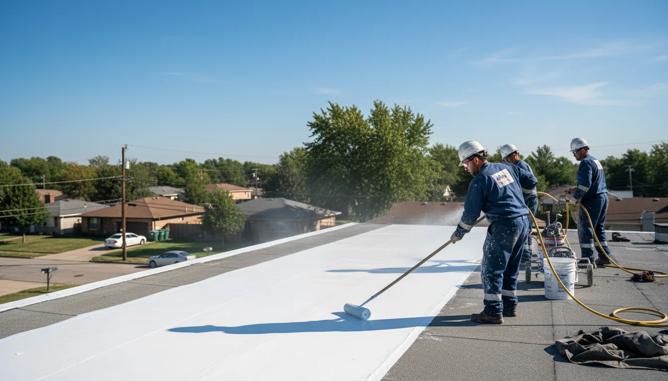 Commercial roof coating in Brooker, FL near me